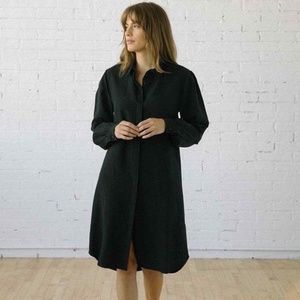 Tradlands Chelsea Shirt Dress - Black